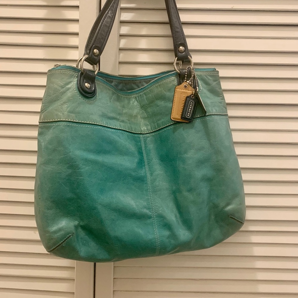 Teal Coach Bag